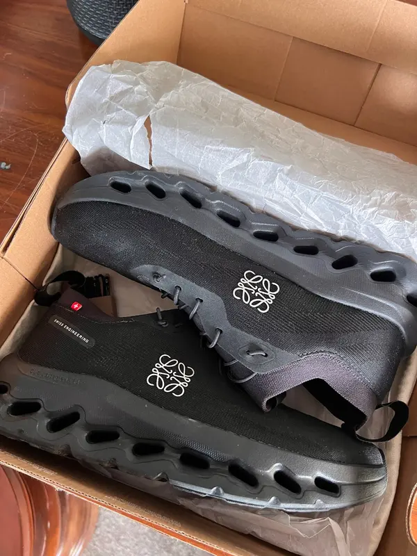 LOEWE x On Cloudtilt "All Black" Sneakers – Luxury Collaboration Running Shoes, Boxed