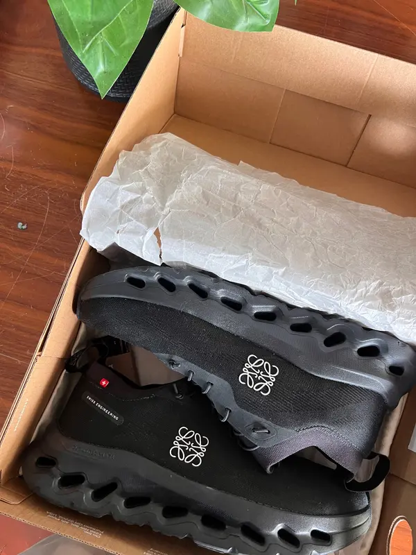 LOEWE x On Cloudtilt "All Black" Sneakers – Luxury Collaboration Running Shoes, Boxed, photo 2