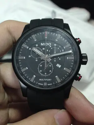 Mido Multifort Chronograph Quartz 42mm - Black PVD, Swiss Made thumbnail 1