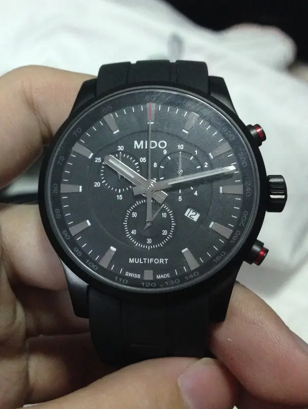 Mido Multifort Chronograph Quartz 42mm - Black PVD, Swiss Made